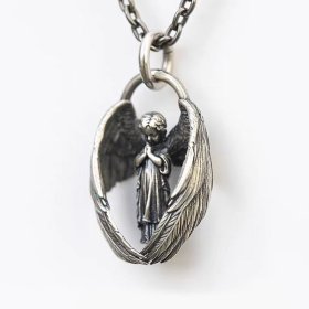 (image for) Angel Pendant Necklace in Sterling Silver