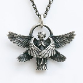 (image for) Six Wings Angel Pendant in Sterling Silver