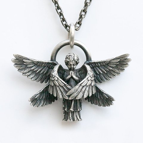 (image for) Six Wings Angel Pendant in Sterling Silver