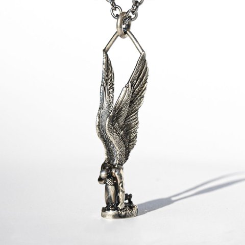 (image for) Warrior Angel Pendant in Sterling Silver