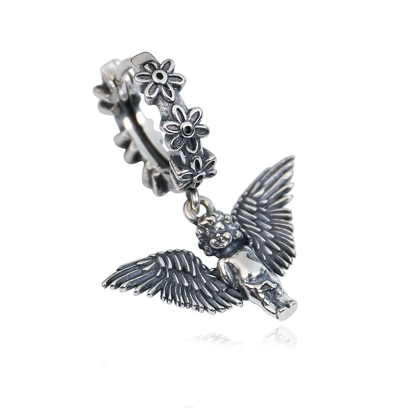 (image for) Baby Angel Earrings in Sterling Silver