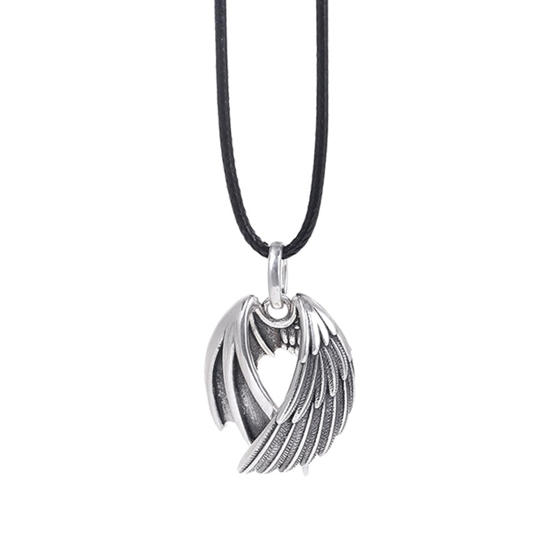 (image for) Angel Wing and Devil Wing Necklace in Sterling Silver