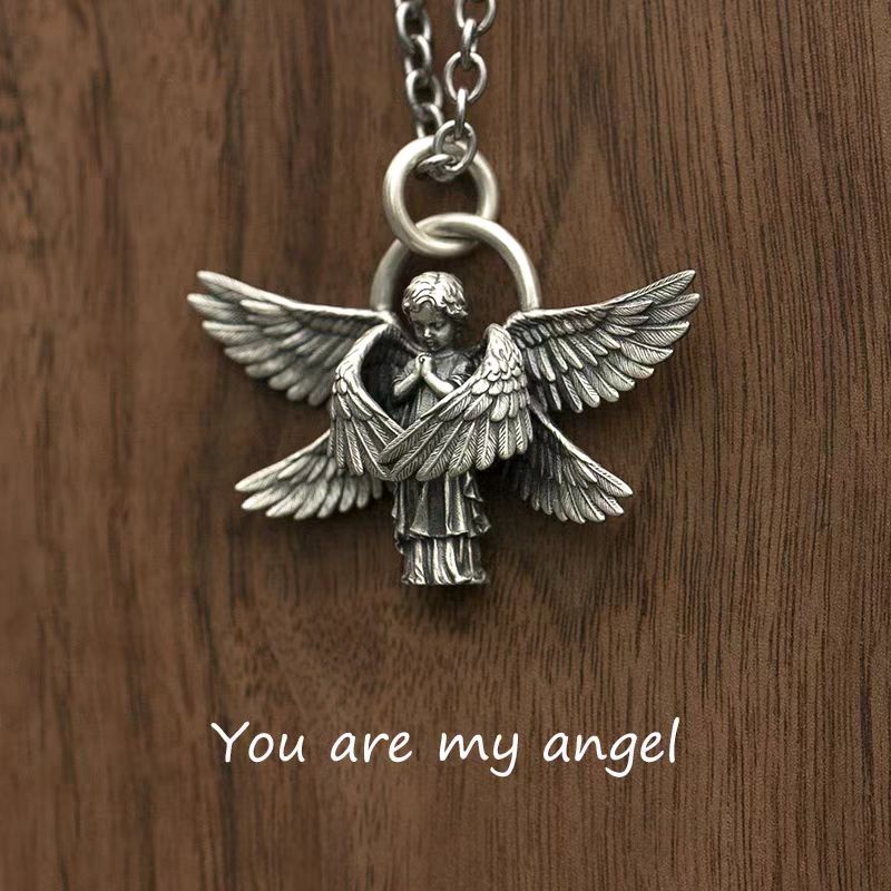 (image for) Six Wings Angel Pendant in Sterling Silver