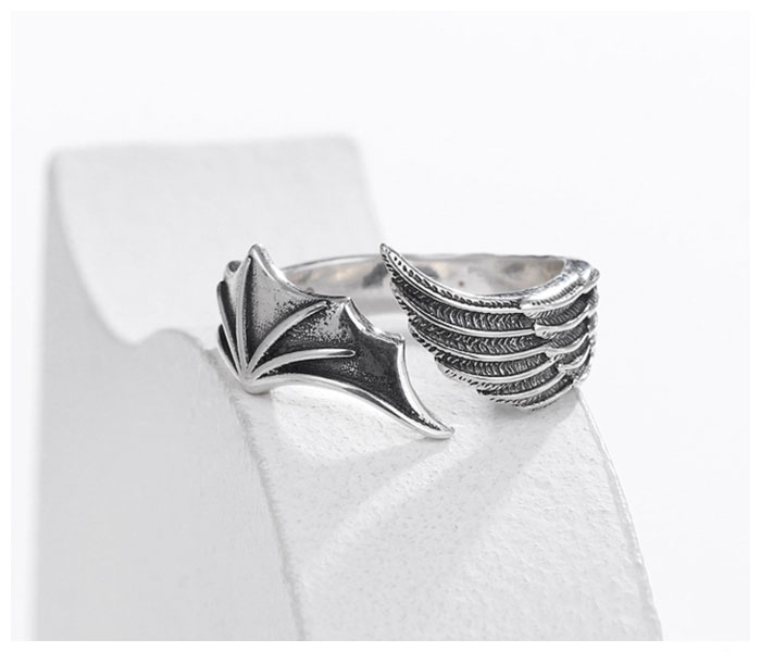 Angel Wing and Devil Wing Ring